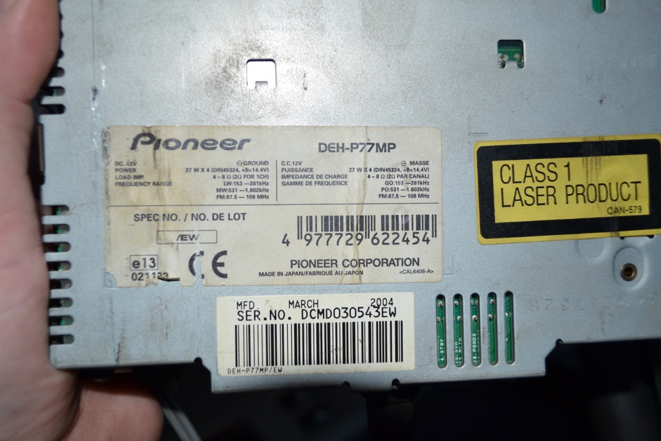 Pioneer DEH-P77MP 3