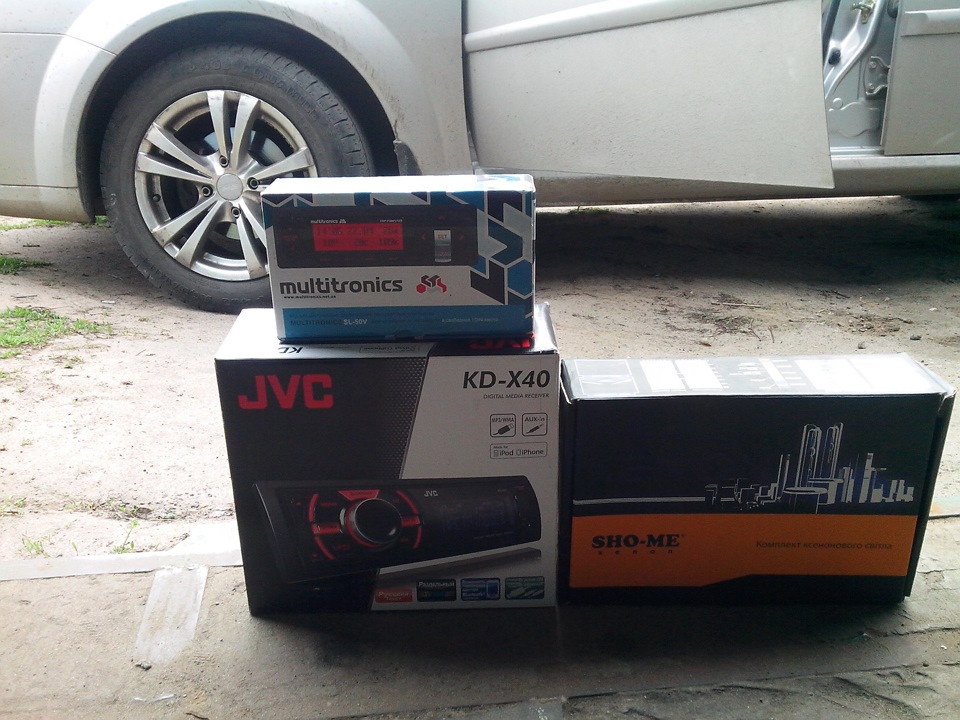 JVC KD X40, Multitronics sl-50v та SHO-ME 4300k 1