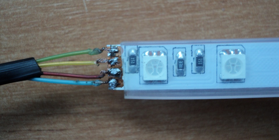 RGB стрічка, підсвічування днища 4