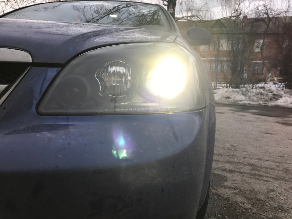 Установка ламп Mitsumi H1 4300k 5