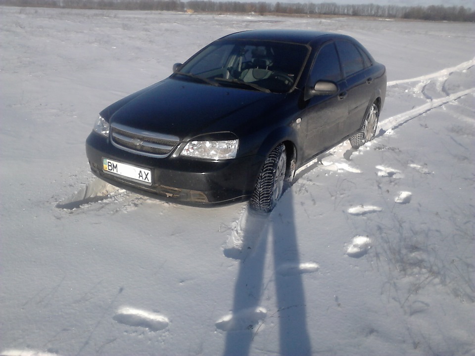 тест гуми GoodYear Ultra Grip Ice + у глибокому снігу 4
