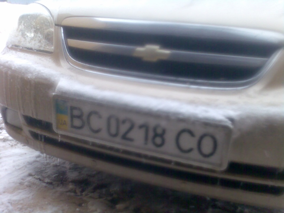 Замерзає бампер із номером. Є ідеї? 1
