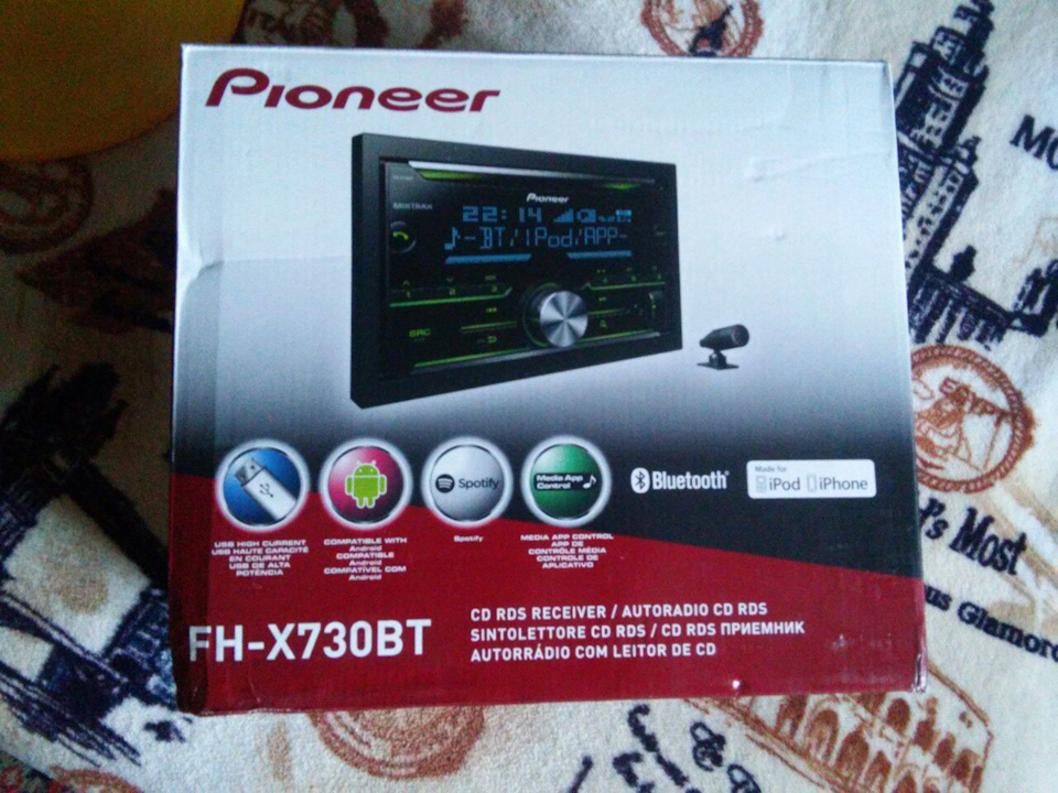 Новий мафон. Pioneer 2-DIN FH-X730BT 3
