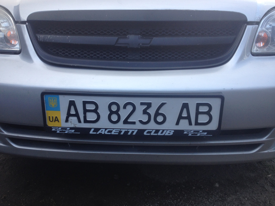 Рамка номерів з написом Lacetti Club 1