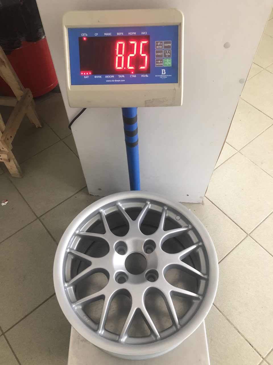 Нові диски. Вага штатних коліс VS BBS R16 для Volvo 5