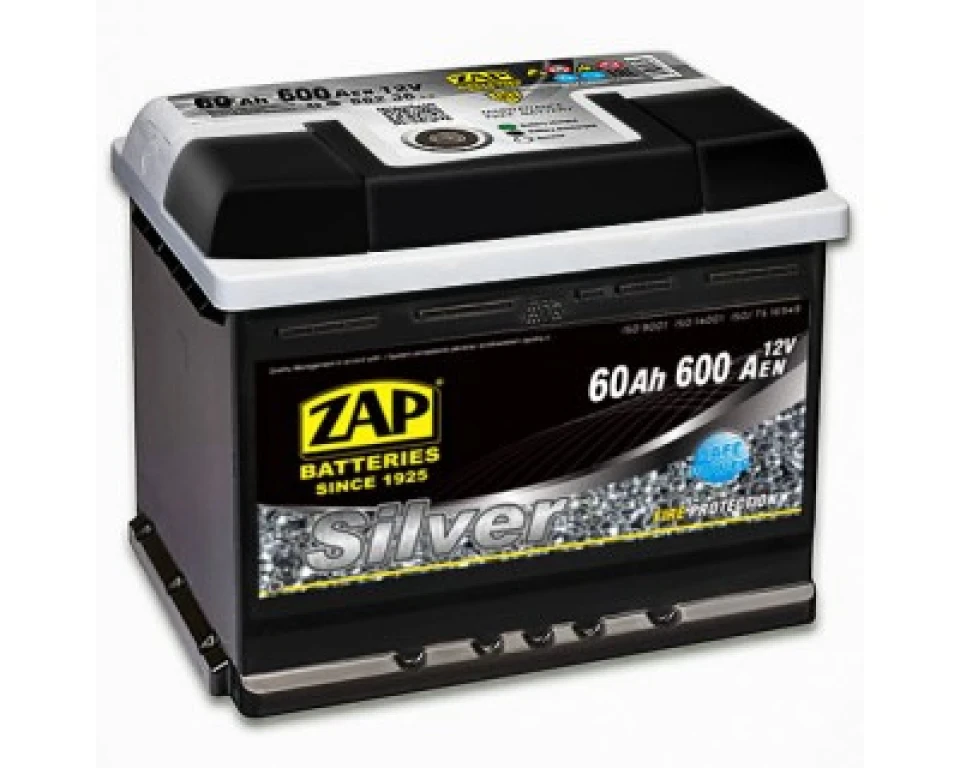 Новий акумулятор ZAP SILVER 6 CT-60AH-600AEN (1) L+