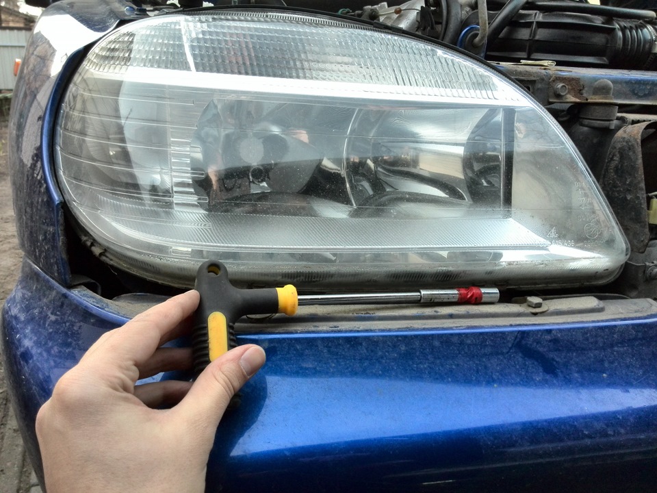 Розбірка фари. LED-габарити - спроба №3. 1