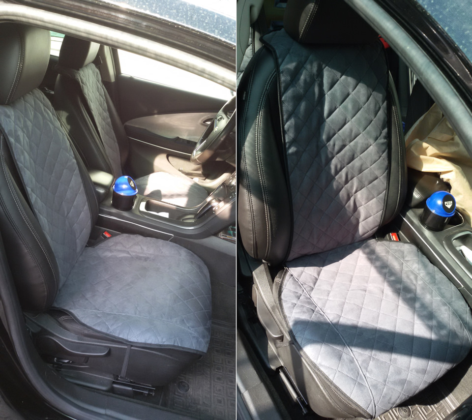 Накидки на сидіння з алькантари на Chevrolet Volt 1