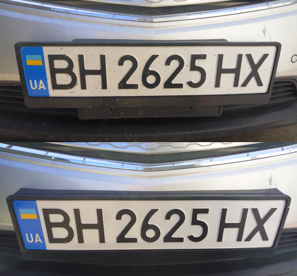 Накладка під передній номер та рік експлуатації 2