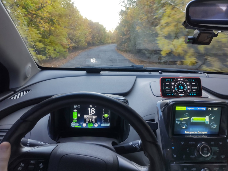 2021.09.23 Проекція швидкості на лобове скло - head up display (HUD) 4