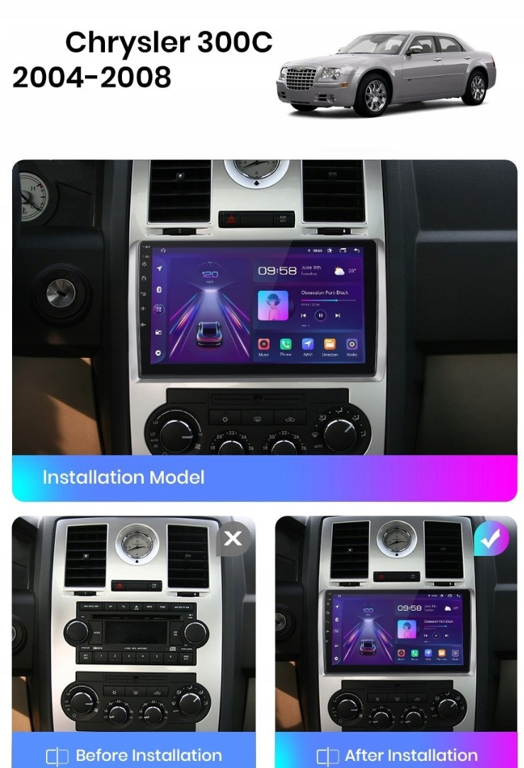 Нова Android Магнітола - Junsun V1 PRO 4G LTE/Wi-Fi/4X64GB 8CORE - IPS / CarPlay 3