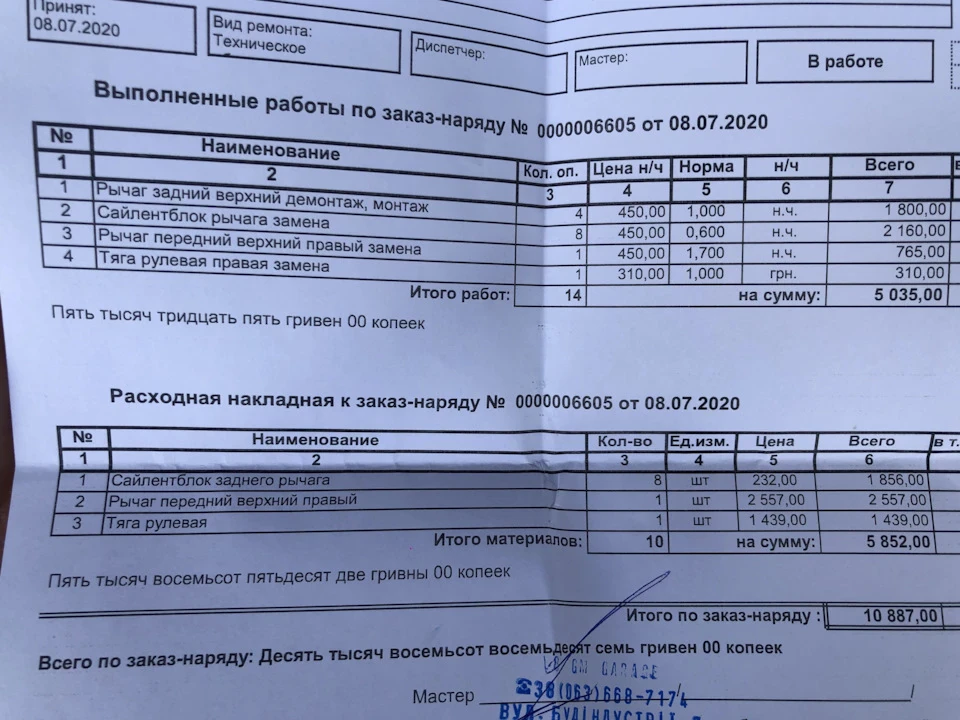 Ремонт ходової