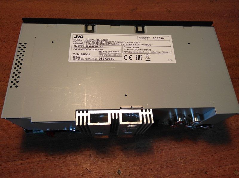 Доробка магнітоли JVC KD-X352BT 2
