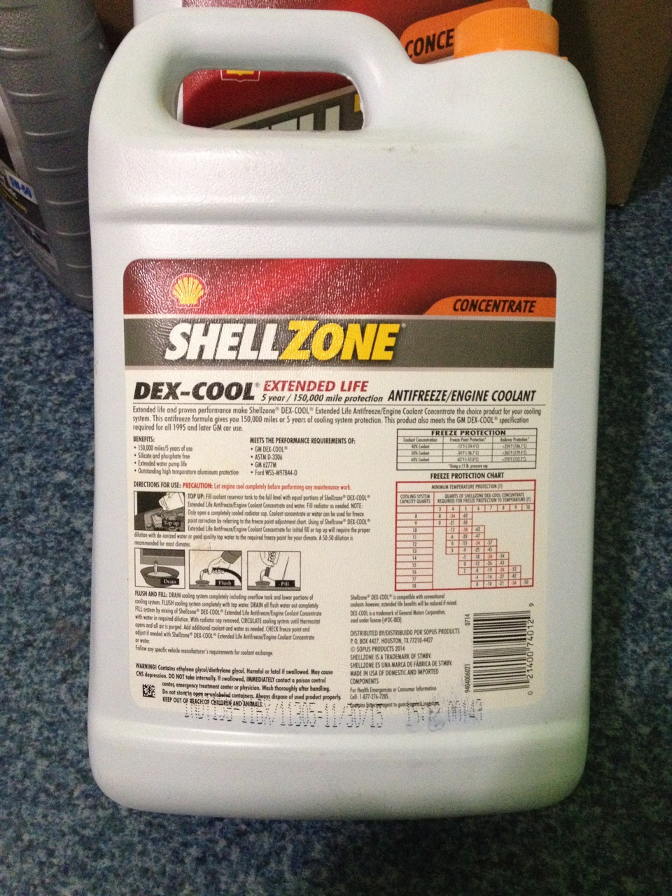 Запитання щодо антифризу ShellZone DEX-COOL Extended Life Antifreeze! 4