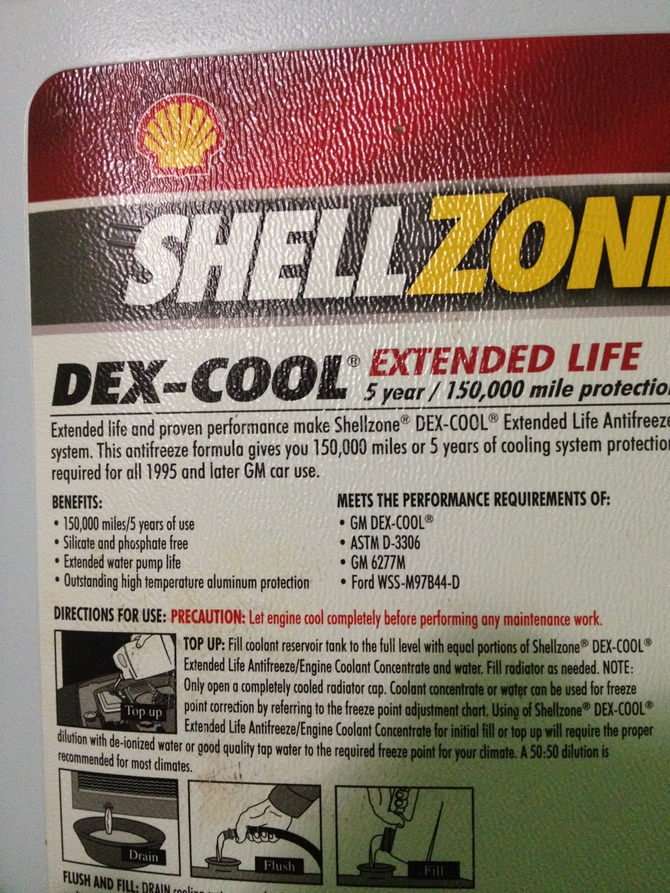 Запитання щодо антифризу ShellZone DEX-COOL Extended Life Antifreeze! 1