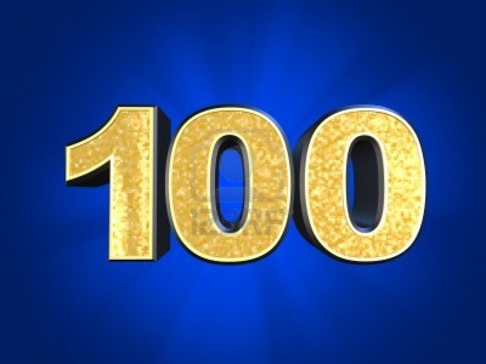 100 за дні тижня 1
