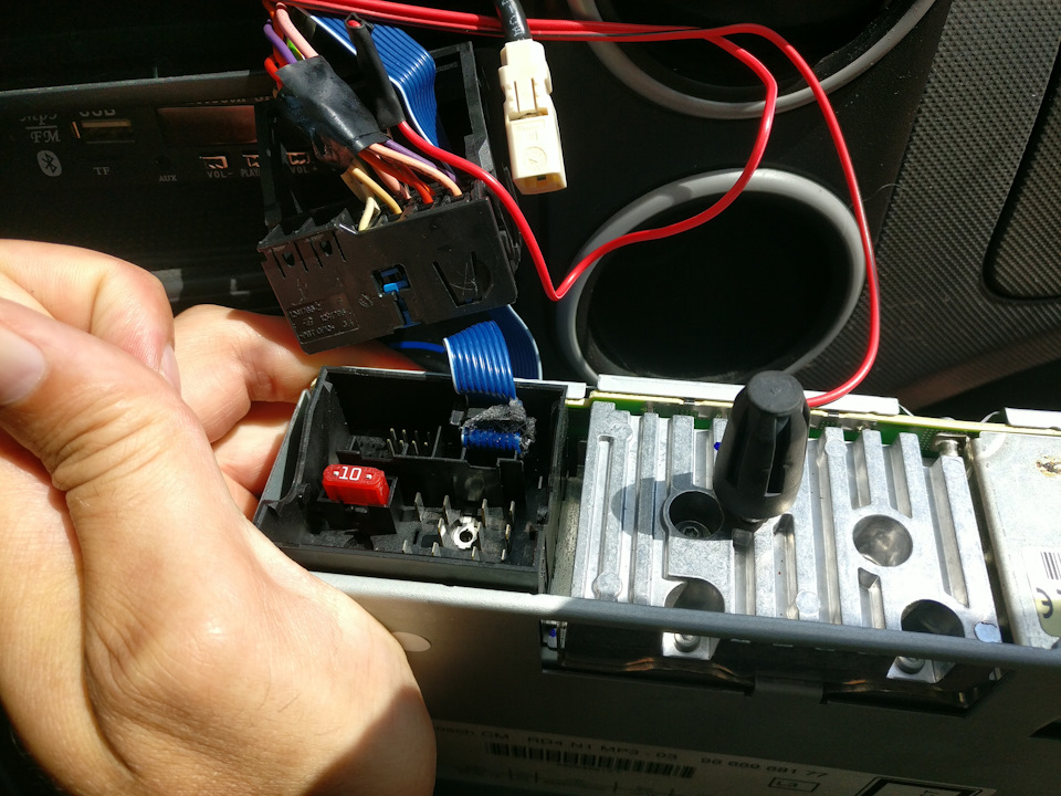 Підключення аудіо ресивера (AUX, Bluetooth, USB, TF card) до штатної магнітоли RD4 Citroen - Peugeot 4