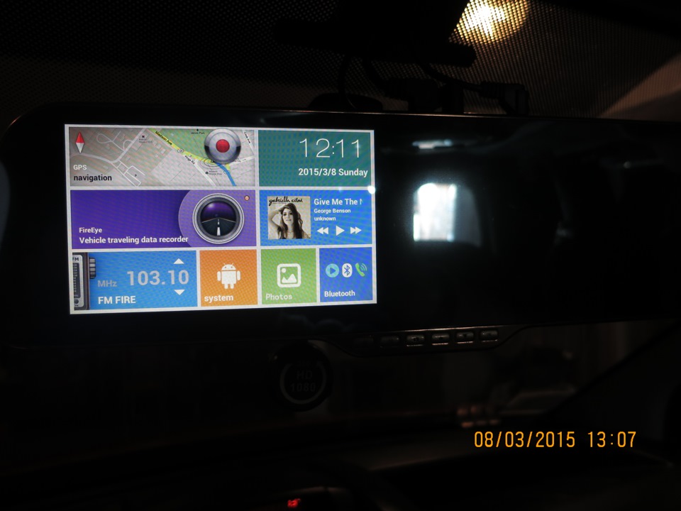 5 дюймів дзеркало- ANDROID+DVR+камера+GPS+FM transmitter+… 2
