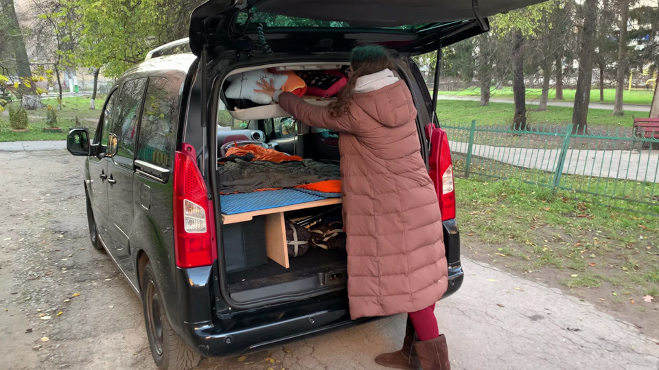 Повний огляд тревел боксу для Berlingo зробленого своїми руками 5