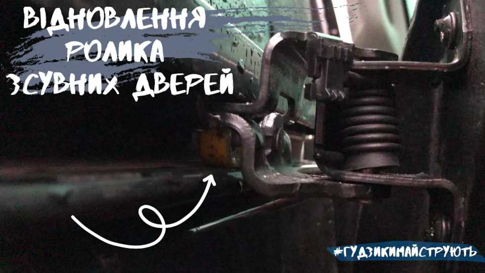 Реставрація ролика зсувних дверей