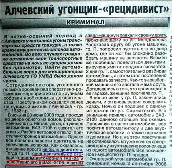 Кримінальна хроніка 1