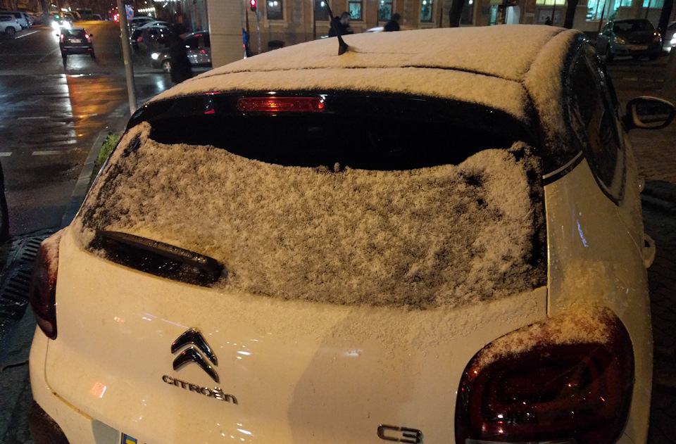 Citroen C3 перший сніг у 2017 2