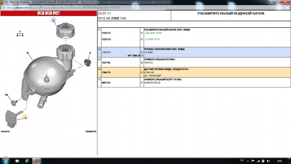 Coolant circuit level too low 1
