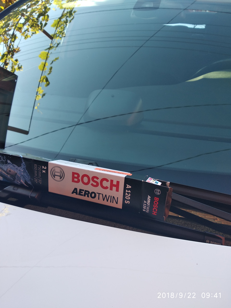ЩІТКИ СКЛООЧИСНИКА AEROTWIN A120S BOSCH 2