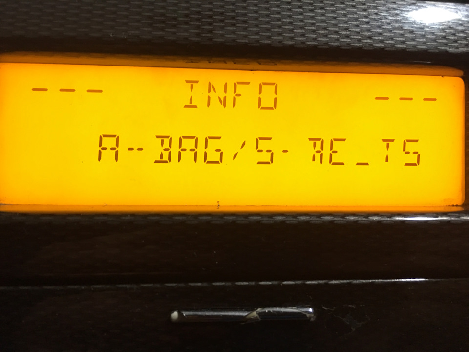 Airbag / Seatbelts Faulty :) 1