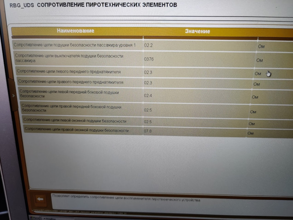 Помилка B0029 1B ланцюга правої віконної подушки безпеки 3