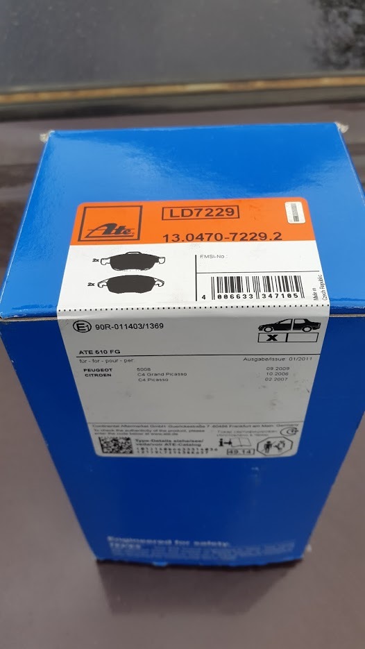 Приїхали гальмівні колодки ATE Ceramic 4