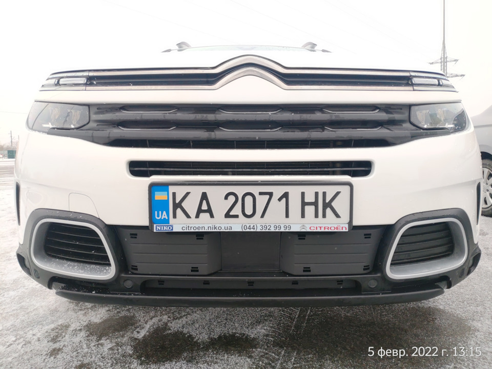 Фірмові заглушки PSA в бампер на зиму 1