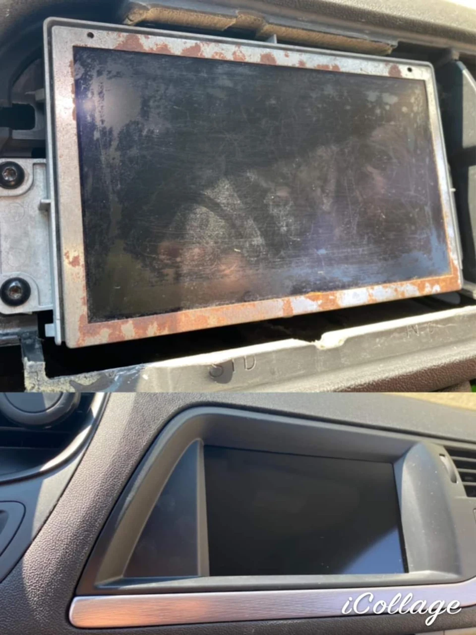 Поліровка LCD екрану магнітоли