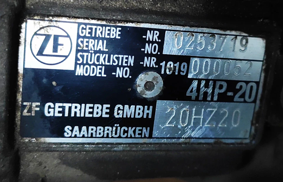 Перша Часткова заміна мастила в ZF 4HP20