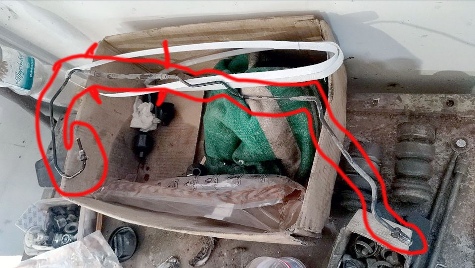 Не можу знайти гальмівну трубку 1