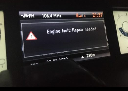 Help. Напис: Engine fault: repair needed 1