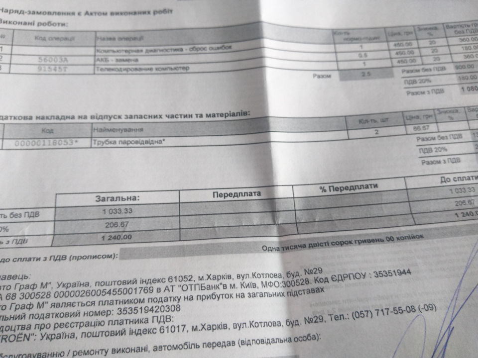 Проблема Низький тиск карбаміду P20E8 00 1