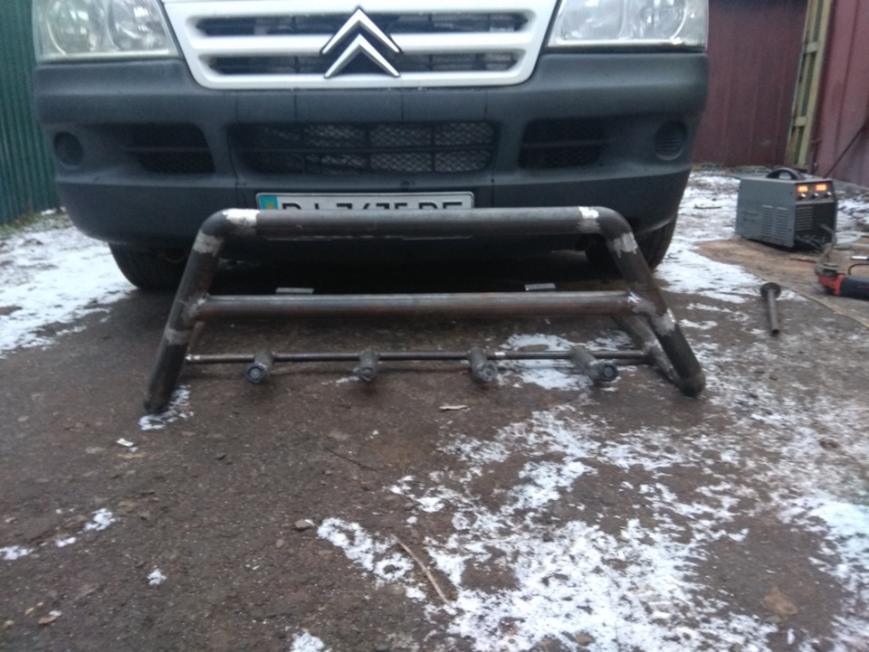 Захист бампера + ПТФ 1