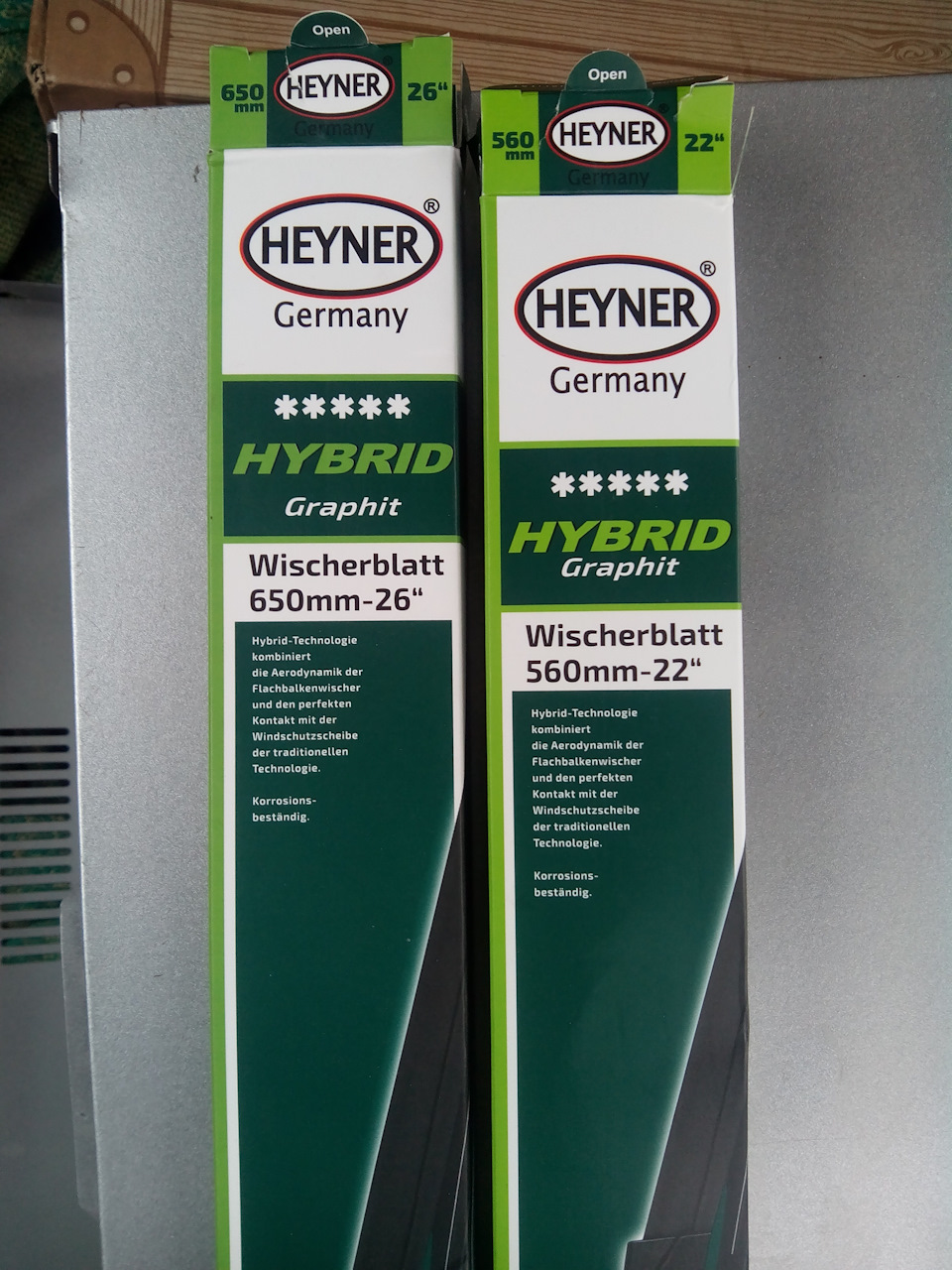 Заміна каркасних двірників на гібридні Heyner HYBRID Graphit. 1