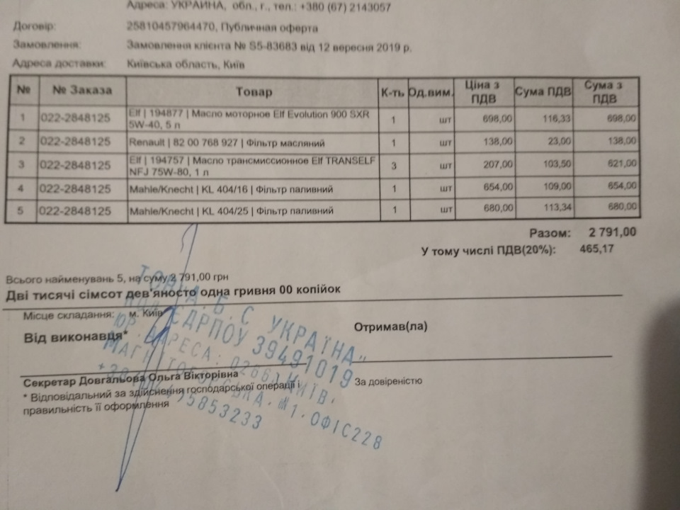 Сага про паливний фільтр 1.5 dci 2
