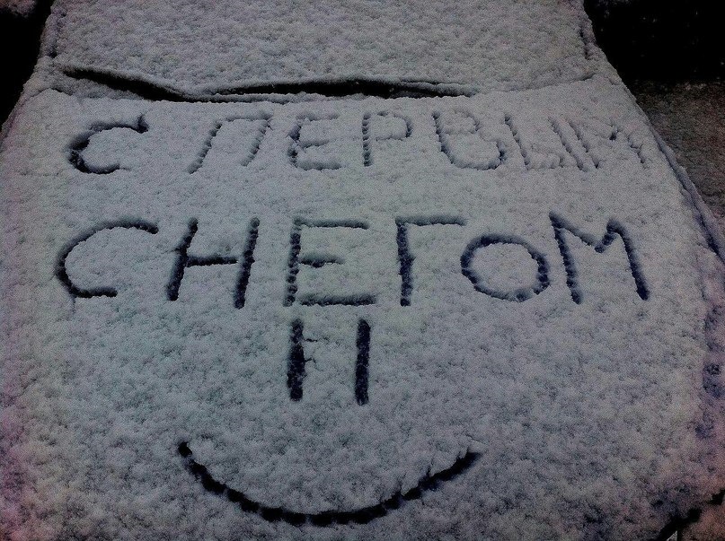 Перший сніг! 1