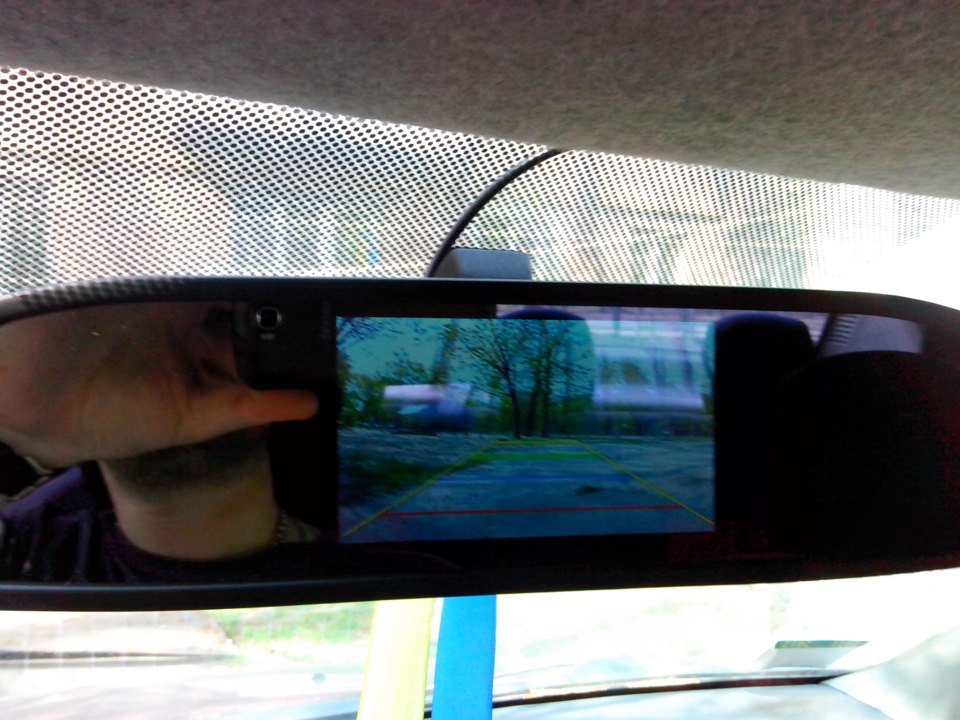 Дзеркало заднього виду з монітором + камера заднього виду. оновлено 1