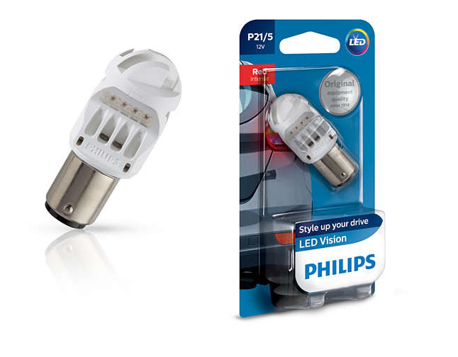Philips P21/5 Vision LED Red 12V 12836REDB1 1