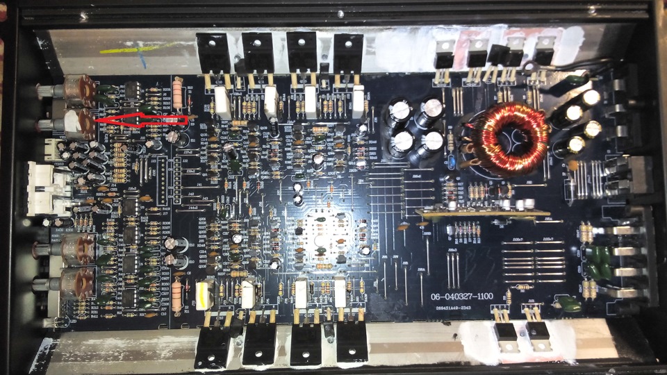 Ремонт підсилювача Auditor RIP 4280A 4