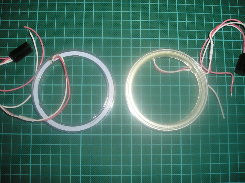 Світлодіодні ангельські очі НОВОГО ТИПУ! COB LED Angel Eyes 2