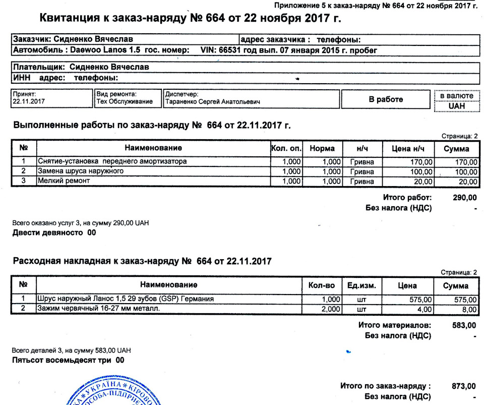 Шрус, розвал, дріб'язок 1