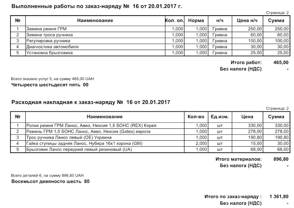 Заміна ролика та ременя ГРМ + дрібничка 1