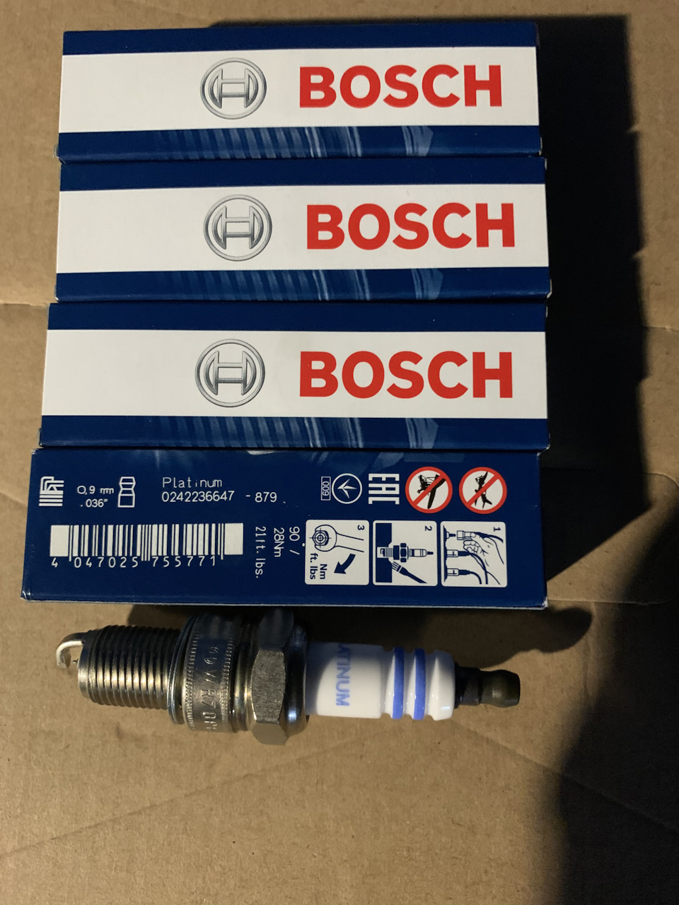 Свічки Bosch Platinum 3