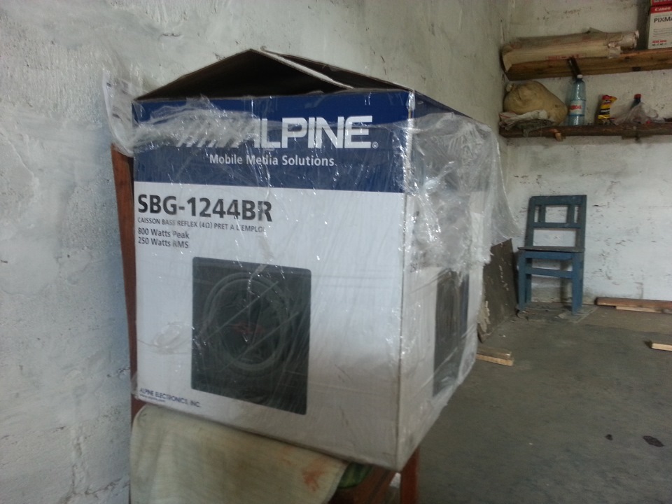 АВТОЗВУК ч.6 Сабвуфер Alpine SBG-1244BR 3