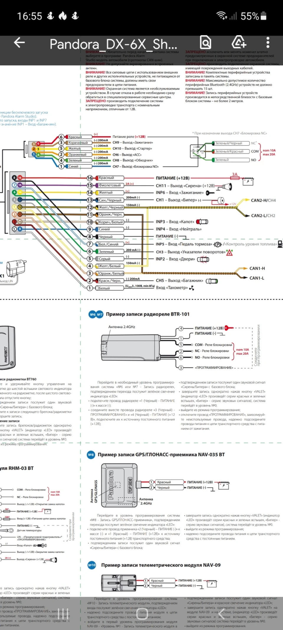 Сигналізація Pandora dx6x